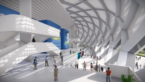 Veja imagens das obras e do projeto do megaestádio construído em El Salvador por Divulgação