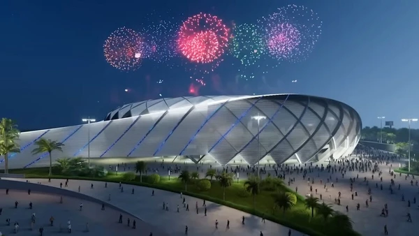 Veja imagens das obras e do projeto do megaestádio construído em El Salvador por Divulgação