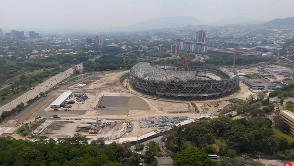 Veja imagens das obras e do projeto do megaestádio construído em El Salvador por Divulgação