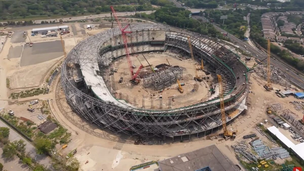 Veja imagens das obras e do projeto do megaestádio construído em El Salvador por Divulgação