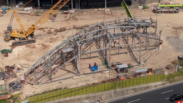 Veja imagens das obras e do projeto do megaestádio construído em El Salvador por Divulgação