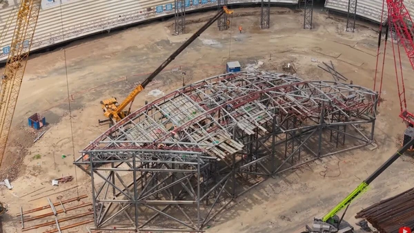 Veja imagens das obras e do projeto do megaestádio construído em El Salvador por Divulgação
