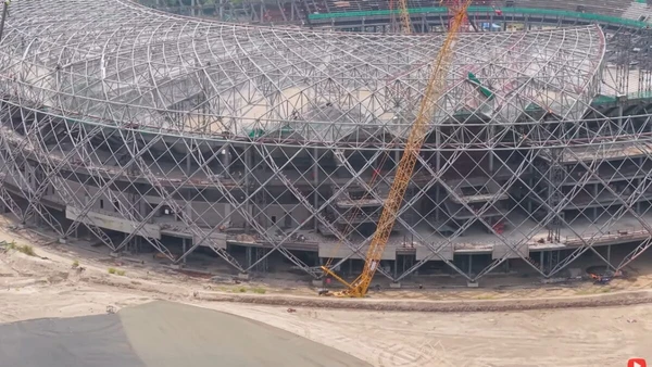 Veja imagens das obras e do projeto do megaestádio construído em El Salvador