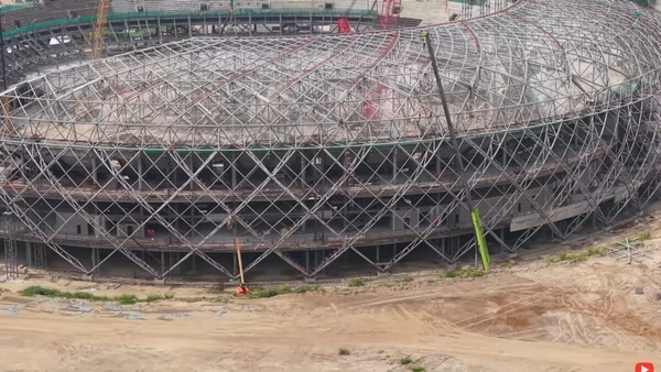 Veja imagens das obras e do projeto do megaestádio construído em El Salvador por Divulgação