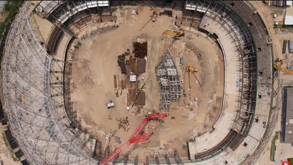 Veja imagens das obras e do projeto do megaestádio construído em El Salvador por Divulgação