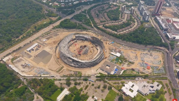 Veja imagens das obras e do projeto do megaestádio construído em El Salvador por Divulgação