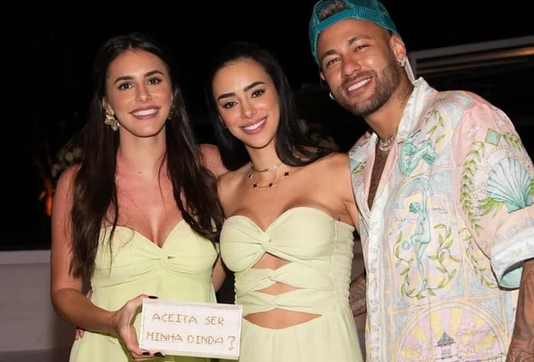 Bianca Biancardi, Bruna Biancardi e Neymar por Reprodução/Instagram