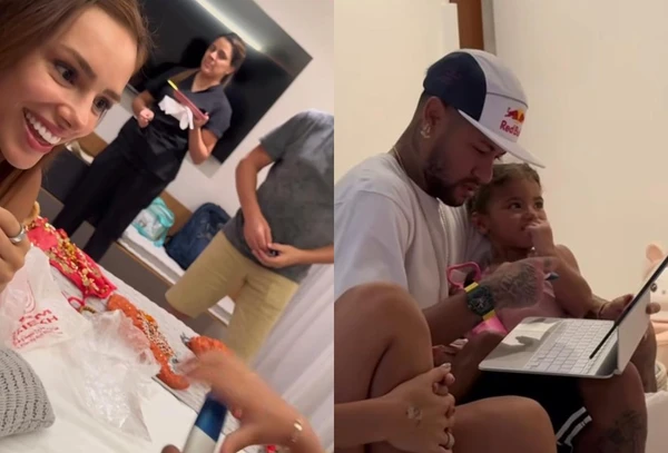 Bruna Biancardi e Neymar reagindo a gravidez de Bianca Biancardi 