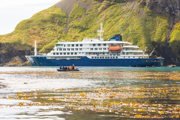 Os passageiros em uma viagem típica têm entre 30 e 80 anos, com a maioria geralmente entre 45 e 65 anos por Divulgação/Oceanwide Expeditions