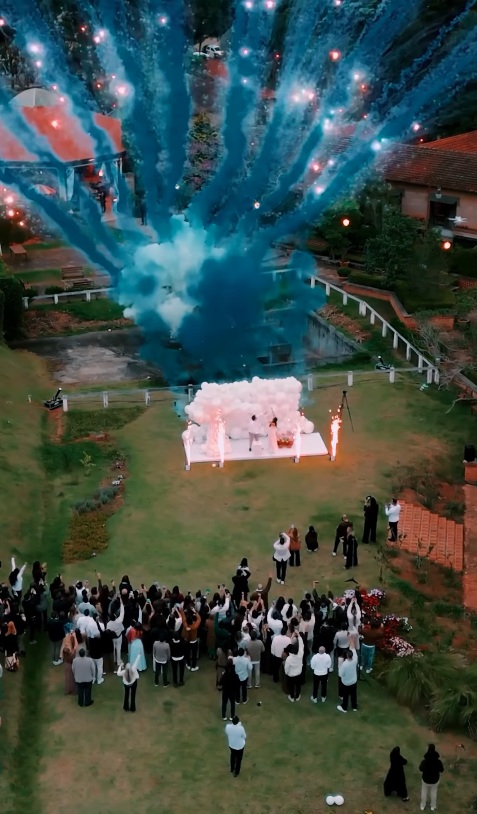 Bianca Biancardi faz chá revelação no próprio casamento por Reprodução/Instagram