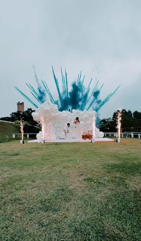 Bianca Biancardi faz chá revelação no próprio casamento por Reprodução/Instagram