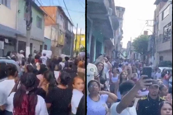 Comunidade realizou protsto contra crime 