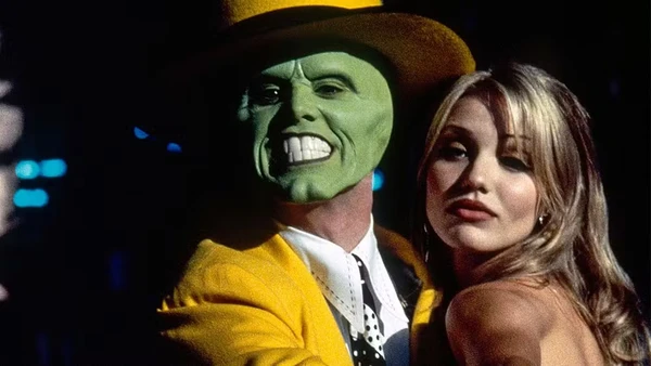 Jim Carrey e Cameron Diaz em O Máskara (1994) por Reprodução 