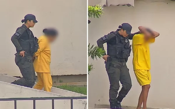 Mãe e filho condenados por matar estudante foram à porta da escola com martelo e faca após briga na internet por Reprodução