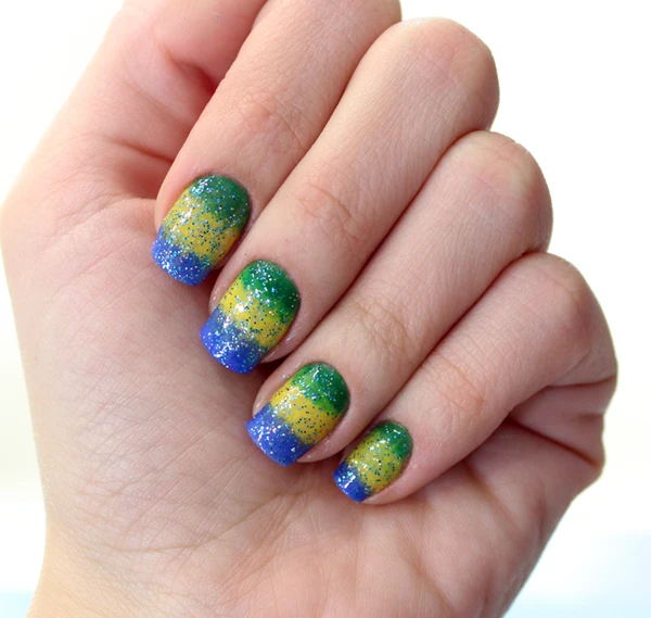 Sugestões de unhas para a Copa do Mundo por Reprodução/Instagram