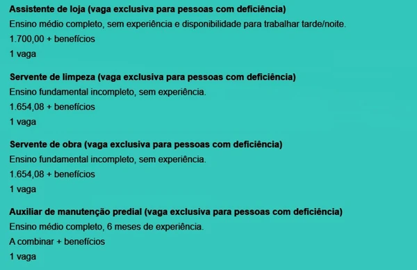 Veja vagas do SIMM por Reprodução