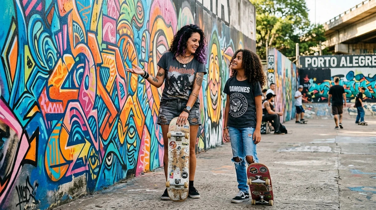 A mãe de Aquário: a visionária moderna - Originalidade e respeito à individualidade marcam a maternidade da mãe de Aquário por Imagem gerada por IA