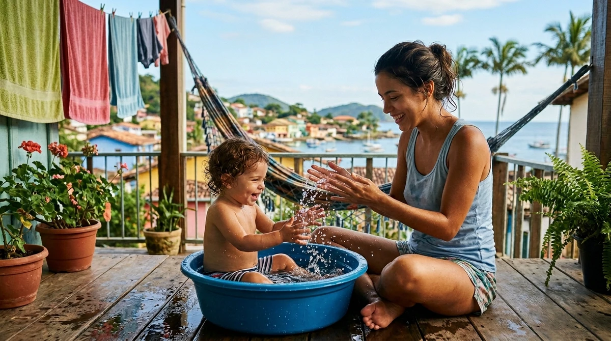 A mãe de Peixes: a alma sensível - A magia e a sensibilidade infinita da mãe de Peixes que acolhe todos os sonhos por Imagem gerada por IA
