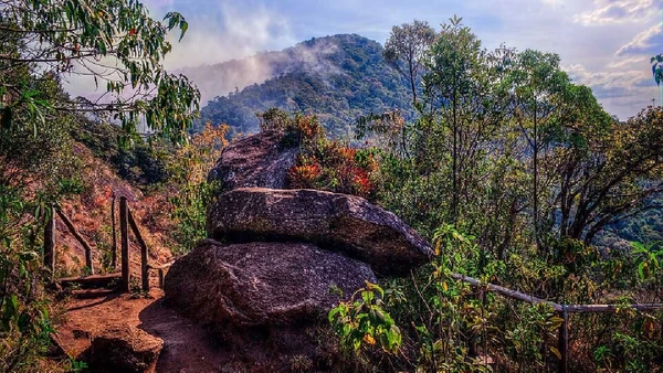 A trilha da Pedra Redonda é uma das mais conhecidas de Monte Verde e leva o visitante a mirantes da Serra da Mantiqueira por Rafael Vianna Croffi / Wikimedia Commons