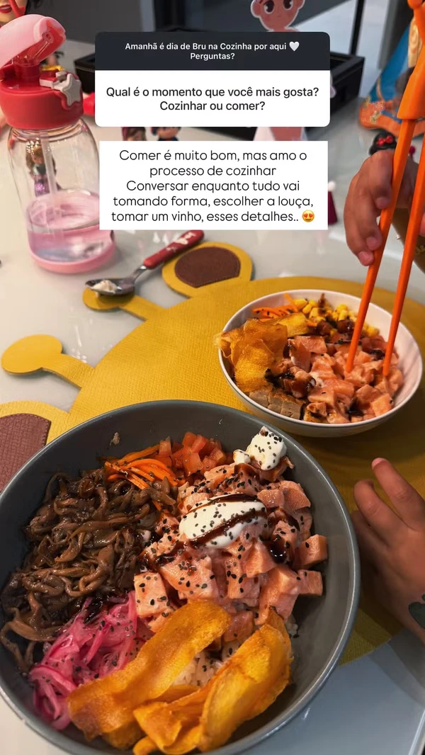 Bruna Biancardi em seu quadro de receitas  por Reprodução/Instagram