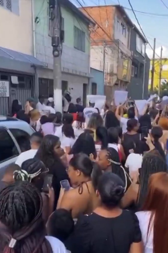 Moradores protestaram  por Reprodução / Redes sociais, Google Maps, SSP