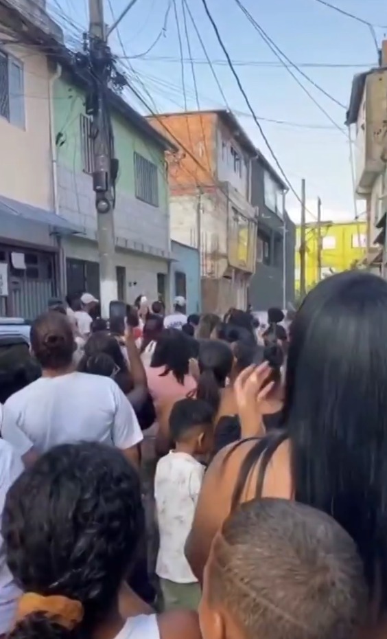 Moradores protestaram  por Reprodução / Redes sociais, Google Maps, SSP