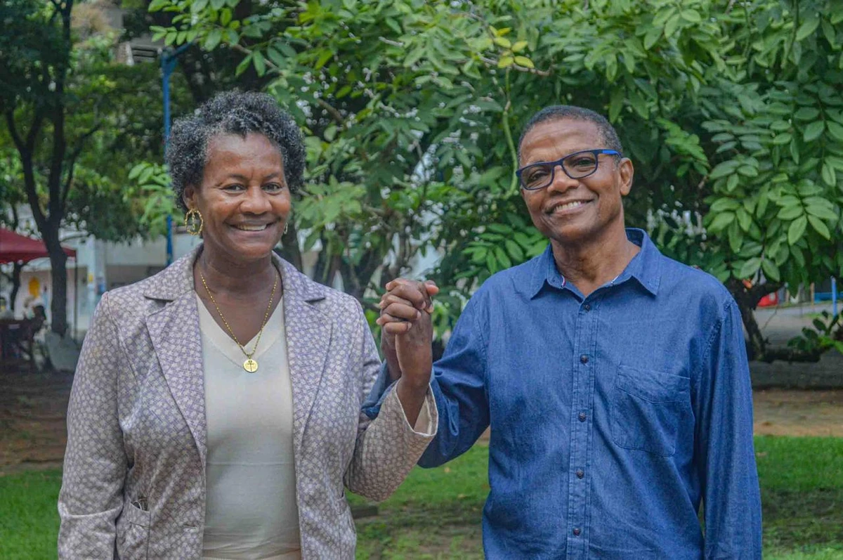 Fernando Conceição e Célia Sacramento, candidata a vice-reitora por Divulgação