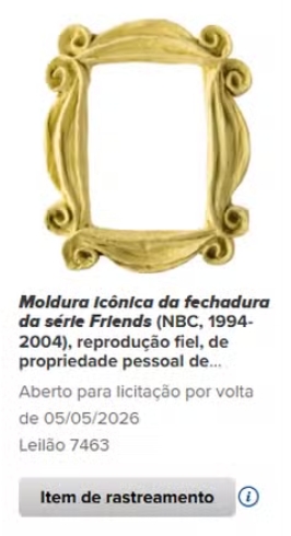 Leilão beneficente de Matthew Perry por Reprodução/Heritage Auctions