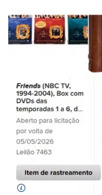 Leilão beneficente de Matthew Perry por Reprodução/Heritage Auctions