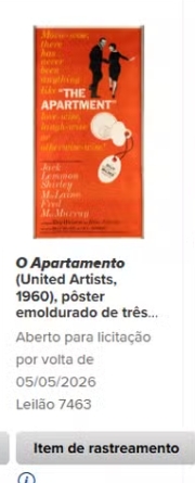 Leilão beneficente de Matthew Perry por Reprodução/Heritage Auctions