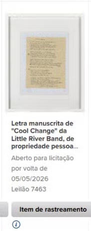 Leilão beneficente de Matthew Perry por Reprodução/Heritage Auctions
