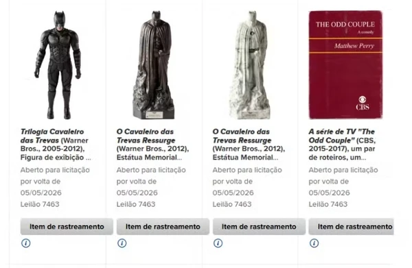 Leilão beneficente de Matthew Perry por Reprodução/Heritage Auctions