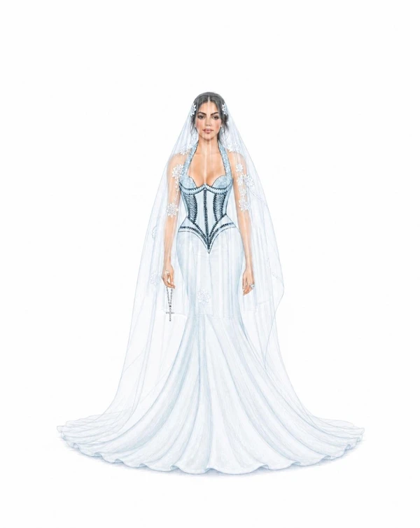Look de Georgina Rodríguez no Met Gala 2026 por Reprodução/Redes Sociais 