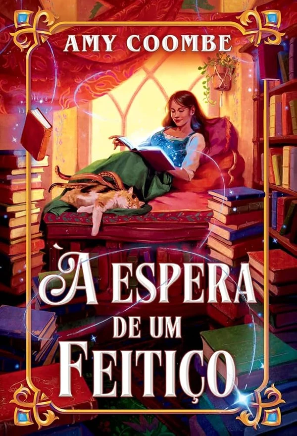À espera de um feitiço, de Amy Coombe (Intrínseca). A princesa Tanadelle de Widdenmar não aguenta mais a vida da realeza. Presa aos deveres de relações-públicas do reino, tudo que Tandy quer são conversas interessantes de verdade, a chance de levar uma vida do seu jeito e (muito) tempo livre para ler.Durante uma visita de rotina da realeza a Pepperidge Menor, os sonhos de Tandy logo se tornam realidade quando uma maldição obriga a princesa a permanecer em uma antiga livraria até descobrir o que seu coração realmente deseja.Com a certeza de que alguém ― ou, para ser mais precisa, sua amiga e secretária real Honeyrose ― vai descobrir como quebrar a maldição, Tandy enfim consegue as tão esperadas férias entre os livros. Para a princesa, trocar bailes reais e jantares intermináveis por pilhas de livros e a companhia de um pirata irritante que vive aparecendo na loja para furtar seu estoque é um ótimo negócio. Lançado em 4 de maio.  por Reprodução