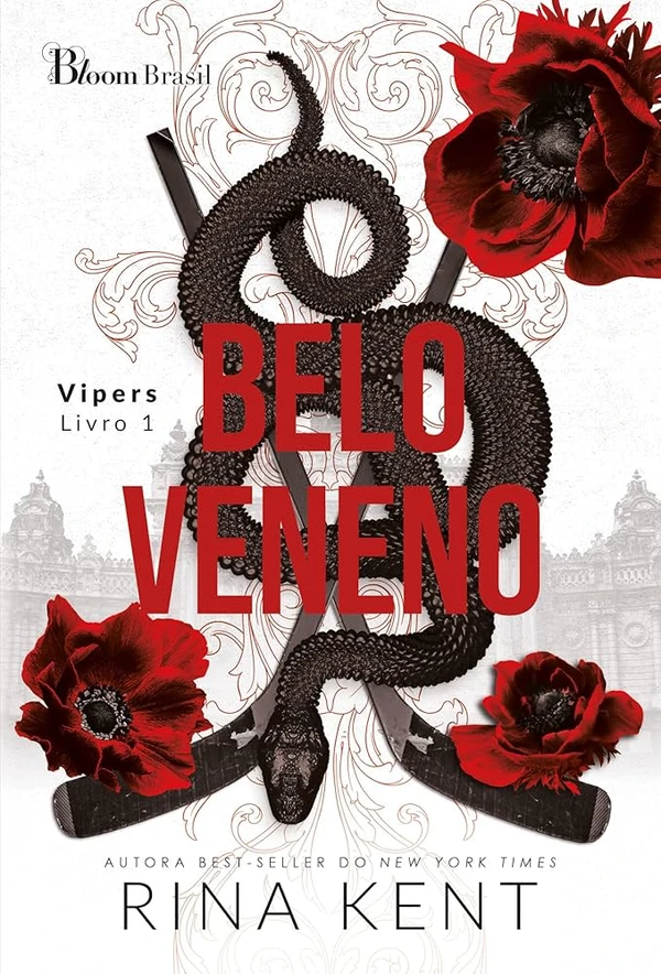 Belo veneno, de Rina Kent (Bloom Brasil). Situado em um universo de glamour e perigo, chega ao Brasil um romance eletrizante de hóquei universitário da autora best-seller e rainha do dark romance, Rina Kent.Este livro faz parte da era dark da Bloom Brasil, a casa de leitores de romances de todos os gêneros. Dark romance é um gênero que retrata o amor através de temas sensíveis, violentos e por vezes perturbadores. Contém conteúdo sexual explícito e violência gráfica. Recomenda-se cautela ao ler. Será lançado dia 12.  por Reprodução