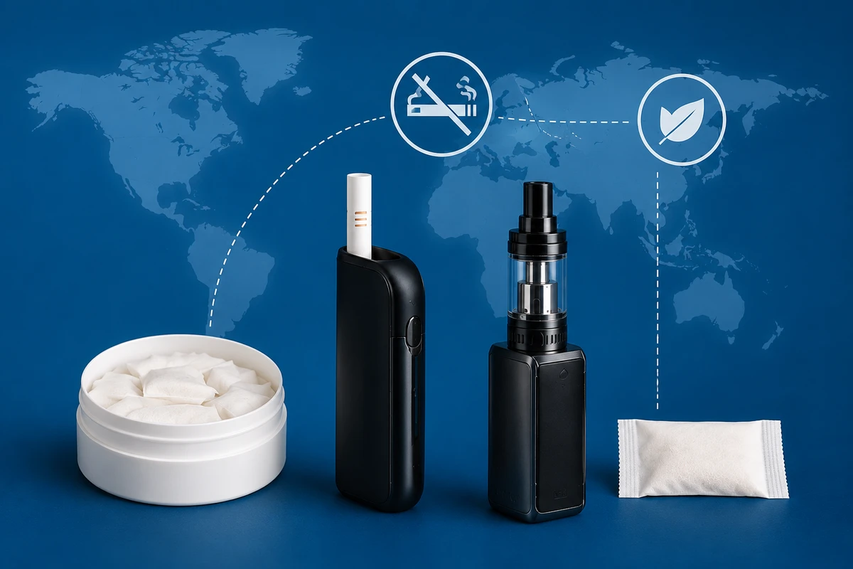 Produtos sem fumaça ganham espaço: alternativas sem combustão vêm sendo alvo de debates regulatórios em diferentes países, que discutem controle sanitário, restrições de marketing e impactos à saúde pública por Reprodução/IA generativa