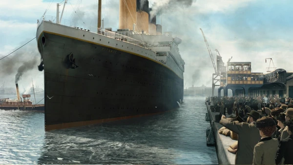 O navio Titanic, representado no longametragem por Divulgação/IMDB