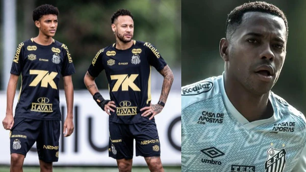Robinho Junior, Neymar e Robinho