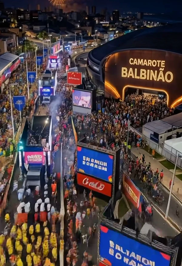 Simulação do Carnaval de Salvador na Boca do Rio por Reprodução/ Redes sociais/ BAS 3D IA