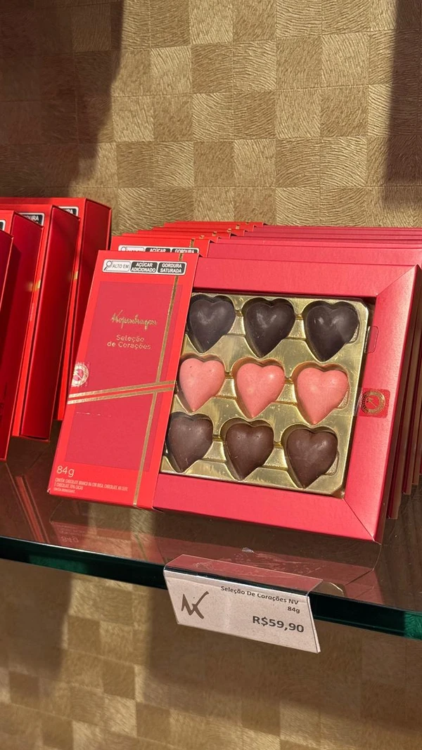 Caixa de bombons de chocolate por R$ 59
Loja Kopenhagen, Parque Shopping Bahia  por Divulgação