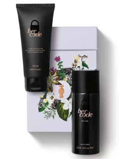 Kit Presente Dia Das Mães Her Code Splash (2 itens) por R$ 163,90 
Lojas O Boticário   por Divulgação