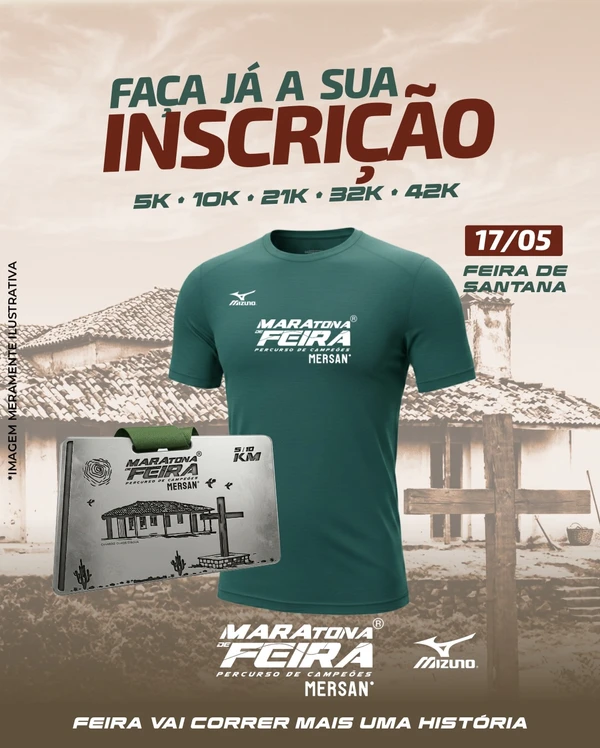 17 de maio - Meia Maratona de Feira - Feira de Santana. Mais informações em: https://www.centraldasinscricoes.com.br/evento/mara-de-feira?utm_source=ig&utm_medium=social&utm_content=link_in_bio&fbclid=PAZXh0bgNhZW0CMTEAc3J0YwZhcHBfaWQMMjU2MjgxMDQwNTU4AAGnRtD_vMF1NML8F1HB8hcnWAJiS2gGhBnwlgQ4nEpKvO260vGLREpZa3F-LJ4_aem_jMb0dUKHyB7wL4BzTUZoFg&brid=YWdncwHRl1yReYC9cfSwHiwJPEC1 por Reprodução
