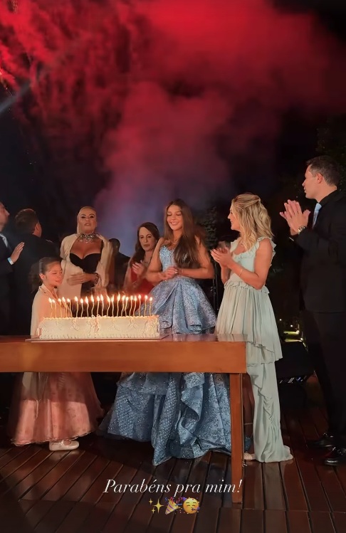 Festa de 15 anos de Maria Sophia, filha de Pedro Leonardo e neta de Leonardo por Reprodução/Instagram