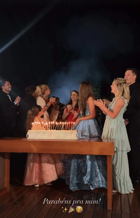 Festa de 15 anos de Maria Sophia, filha de Pedro Leonardo e neta de Leonardo por Reprodução/Instagram