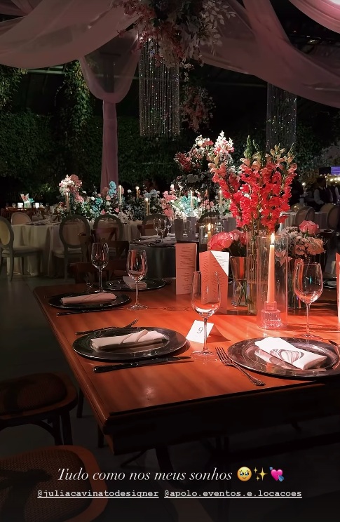 Festa de 15 anos de Maria Sophia, filha de Pedro Leonardo e neta de Leonardo por Reprodução/Instagram