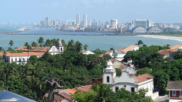 Recife e Olinda juntas nesse registro do Alto da Sé