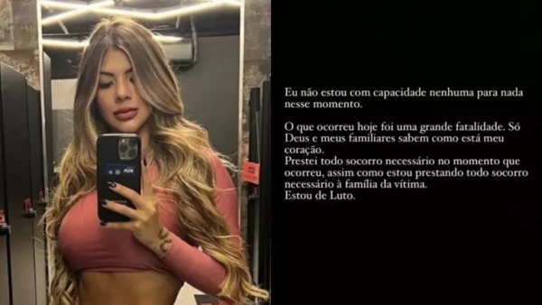 Rosa Tavares publicou nota após atropelamento por Reprodução