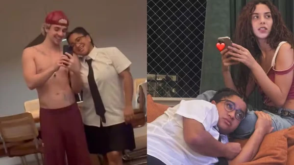 Tia Milena virou hóspede de Juliano Floss e Marina Sena em noite animada em São Paulo
