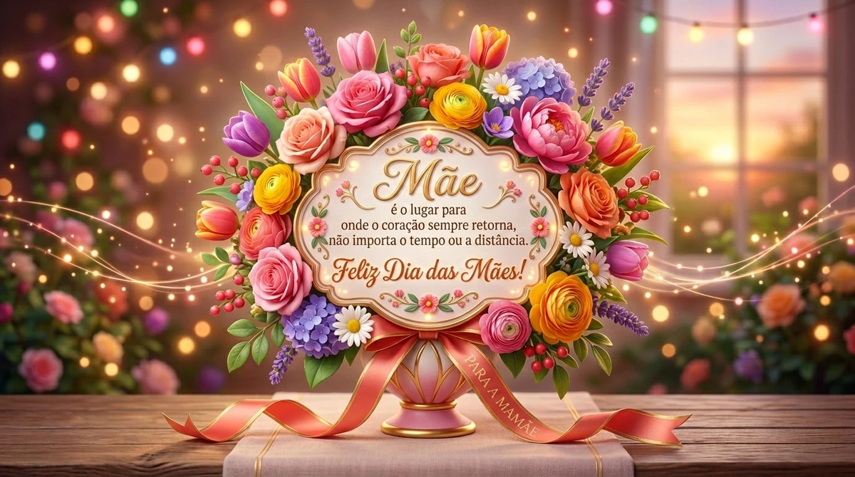 Mensagens para mães no Dia das Mães por Imagem gerada com IA 