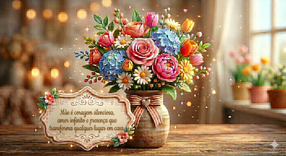 Mensagens para mães no Dia das Mães por Imagem gerada com IA 